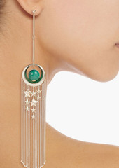 Zimmermann - Gold-tone agate earrings - Green - OneSize