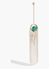 Zimmermann - Gold-tone agate earrings - Green - OneSize