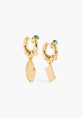 Zimmermann - Gold-tone malachite earrings - Metallic - OneSize
