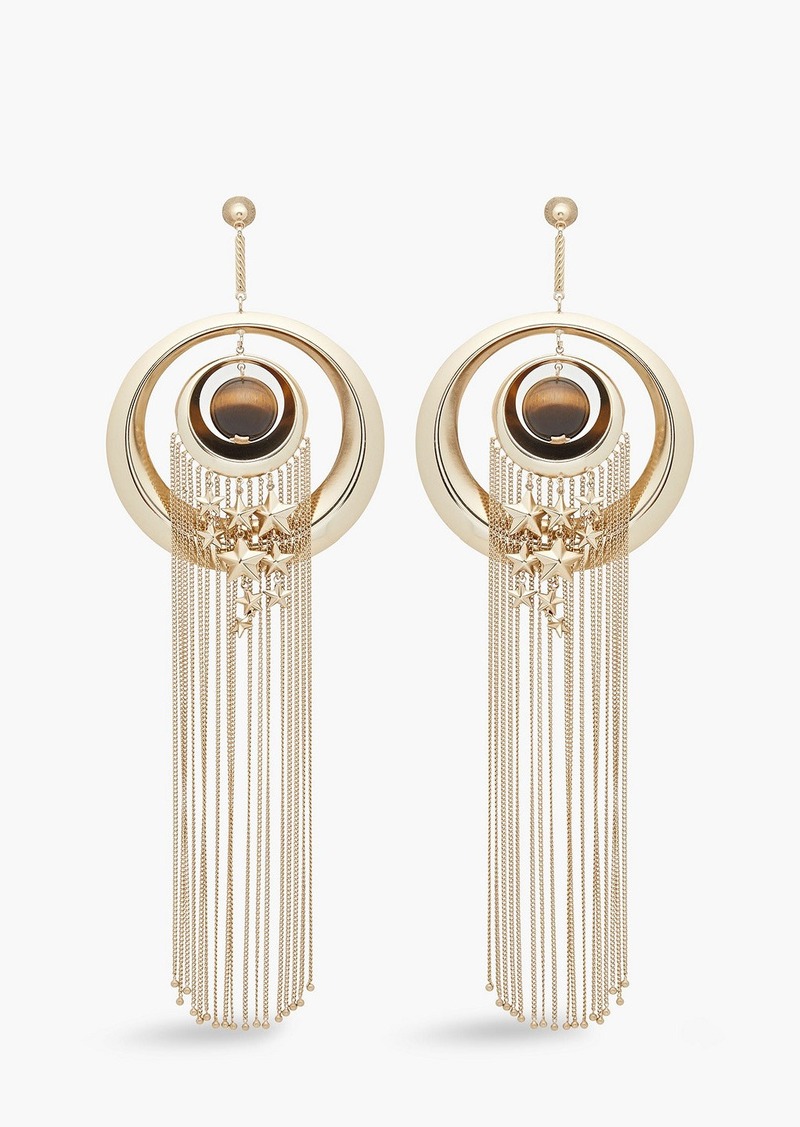 Zimmermann - Gold-tone quartz earrings - Brown - OneSize