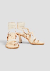 Zimmermann - Grosgrain and leather sandals - Brown - EU 36