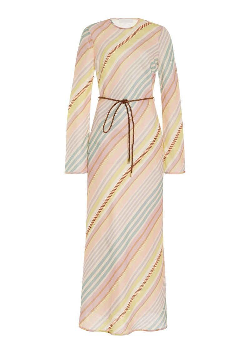 Zimmermann - Halliday Floral-Cotton Bias-Cut Maxi Dress - Multi - 2 - Moda Operandi