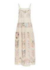 Zimmermann - Halliday Lace-Trimmed Cotton Maxi Dress - Ivory - 0 - Moda Operandi