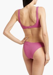 Zimmermann - Cloqué bikini top - Purple - 0