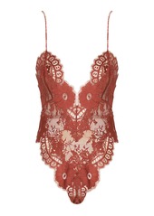 Zimmermann - Illustration Plunged Lace Bodysuit - Black - 2 - Moda Operandi