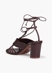 Zimmermann - Lace-up leather sandals - Burgundy - EU 36