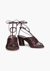 Zimmermann - Lace-up leather sandals - Burgundy - EU 36