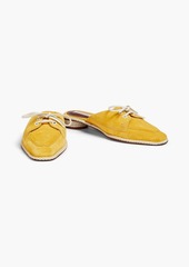 Zimmermann - Lace-up suede mules - Yellow - EU 36