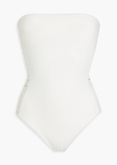 Zimmermann - Laser-cut bandeau swimsuit - White - 0