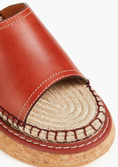 Zimmermann - Leather espadrille slides - Brown - EU 37