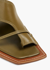 Zimmermann - Leather slingback sandals - Green - EU 41