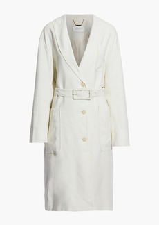 Zimmermann - Luminous belted linen-blend trench coat - White - 0