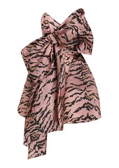 Zimmermann - Matchmaker Bow Silk Mini Dress - Animal - 1 - Moda Operandi