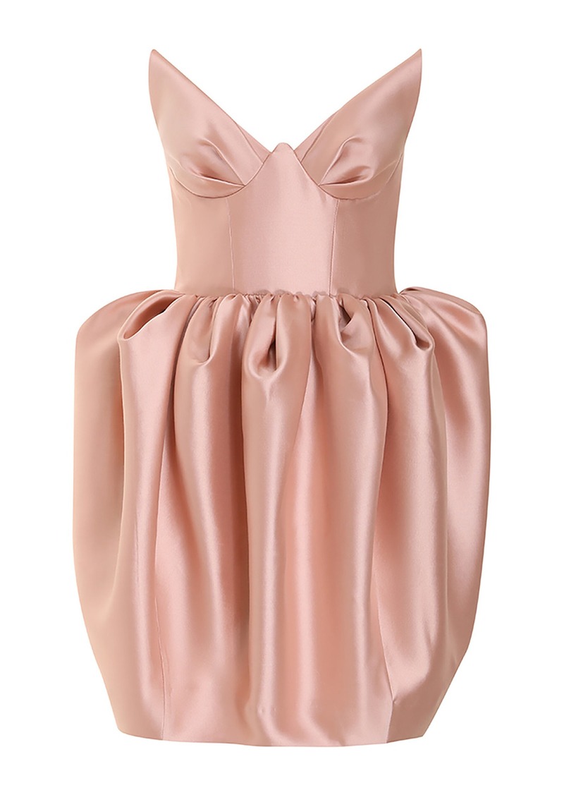 Zimmermann - Matchmaker Bustier Wool-Silk Mini Dress - Pink - 2 - Moda Operandi
