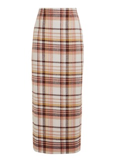Zimmermann - Matchmaker Check Linen Pencil Skirt - Plaid - 1 - Moda Operandi