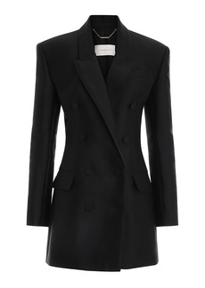 Zimmermann - Matchmaker Wool-Silk Tuxedo Dress - Black - 1 - Moda Operandi