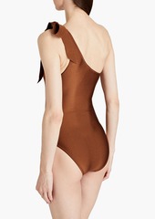 Zimmermann - One-shoulder swimsuit - Brown - 0