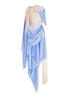 Zimmermann - Natura Draped Silk Chiffon Mini Dress - Multi - 2 - Moda Operandi