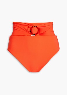 Zimmermann - Buckled high-rise bikini briefs - Orange - 0
