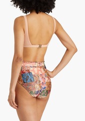 Zimmermann - Paisley-print high-rise bikini briefs - Multicolor - 0