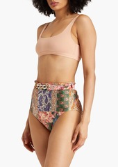 Zimmermann - Paisley-print high-rise bikini briefs - Multicolor - 0