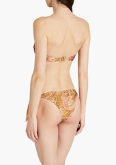 Zimmermann - Paisley-print low-rise bikini briefs - Orange - 2