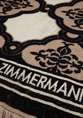 Zimmermann - Cotton-terry jacquard beach towel - Brown - OneSize
