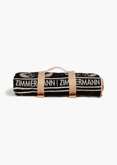 Zimmermann - Cotton-terry jacquard beach towel - Neutral - OneSize
