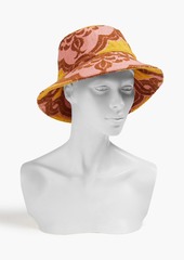 Zimmermann - Printed cotton-terry bucket hat - Pink - ONESIZE