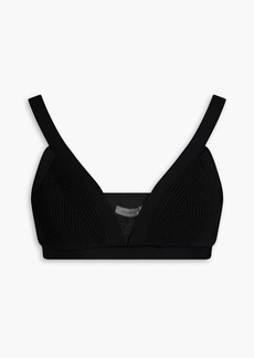 Zimmermann - Ribbed-knit bra top - Black - 0