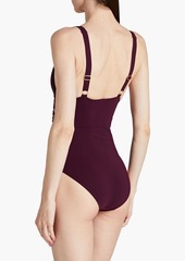 Zimmermann - Rosa lace-up swimsuit - Purple - 0