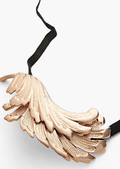 Zimmermann - Rose gold-tone and grosgrain necklace - Metallic - OneSize
