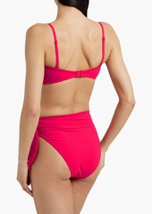 Zimmermann - Ruched bandeau bikini top - Pink - 0