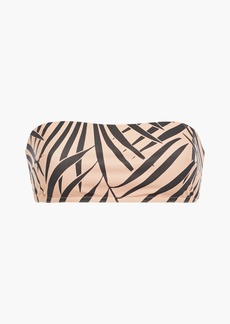 Zimmermann - Separates Sculpt zebra-print bandeau bikini top - Pink - 0