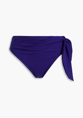 Zimmermann - Tie-dyed high-rise bikini briefs - Purple - 0