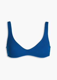 Zimmermann - Separates Sculpt ribbed bikini top - Blue - 0