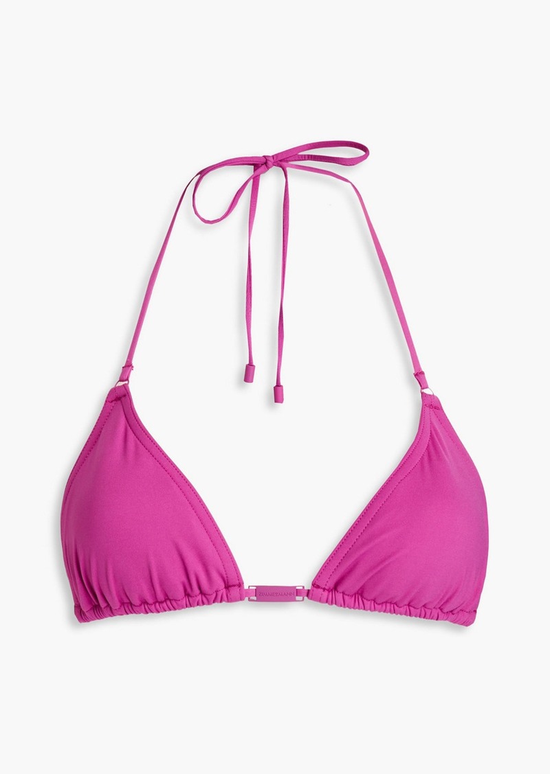 Zimmermann - Separates Sculpt triangle bikini top - Purple - 2