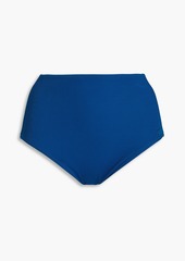 Zimmermann - Separates Texture ribbed high-rise bikini briefs - Blue - 0