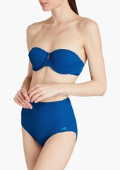 Zimmermann - Separates Texture ribbed high-rise bikini briefs - Blue - 0