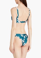 Zimmermann - Leopard-print low-rise bikini briefs - Blue - 0