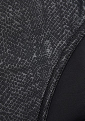 Zimmermann - Snake-print low-rise bikini briefs - Black - 0