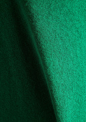 Zimmermann - Strapless cutout cotton-blend terry midi dress - Green - 0