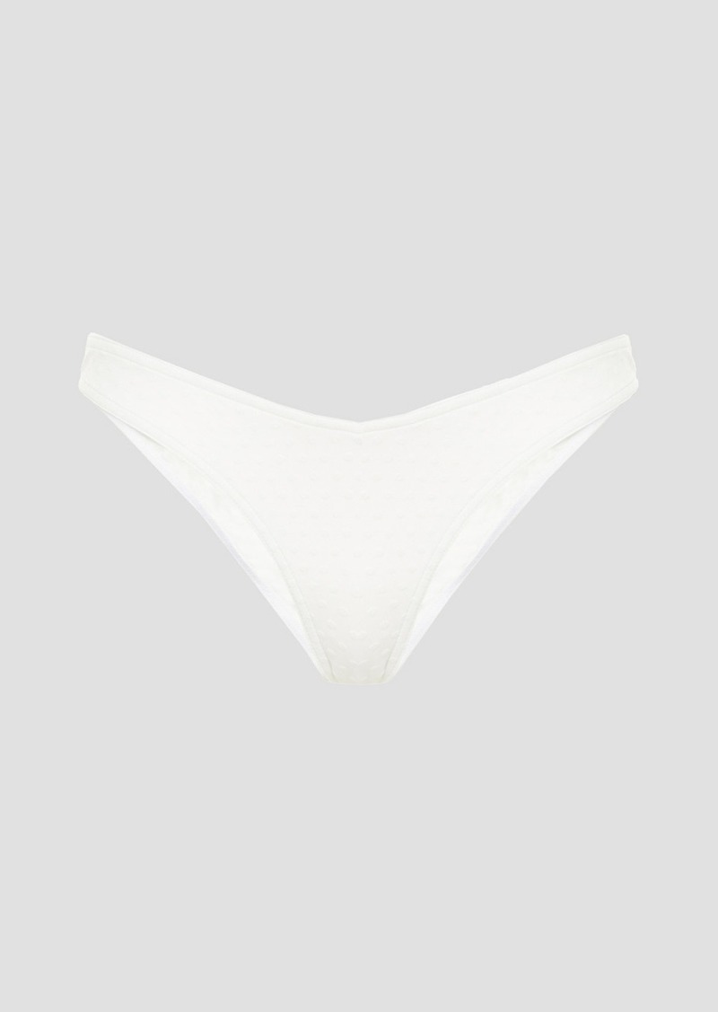 Zimmermann - Stretch-jacquard low-rise bikini briefs - White - 2