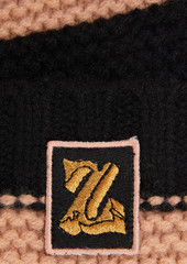 Zimmermann - Striped merino wool beanie - Black - ONESIZE