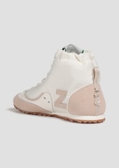 Zimmermann - Suede-trimmed shell high-top sneakers - White - EU 36