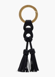 Zimmermann - Tasseled faux leather and gold-tone keychain - Black - OneSize