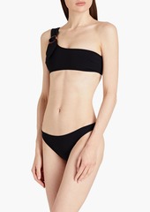 Zimmermann - One-shoulder embellished bikini - Black - 0
