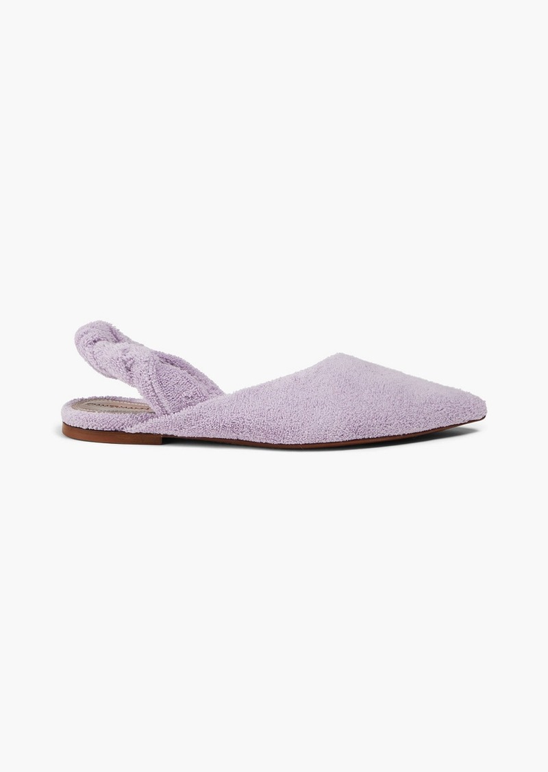 Zimmermann - Terry slingback point-toe flats - Purple - EU 37