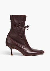 Zimmermann - Tie-detailed leather ankle boots - Neutral - EU 36