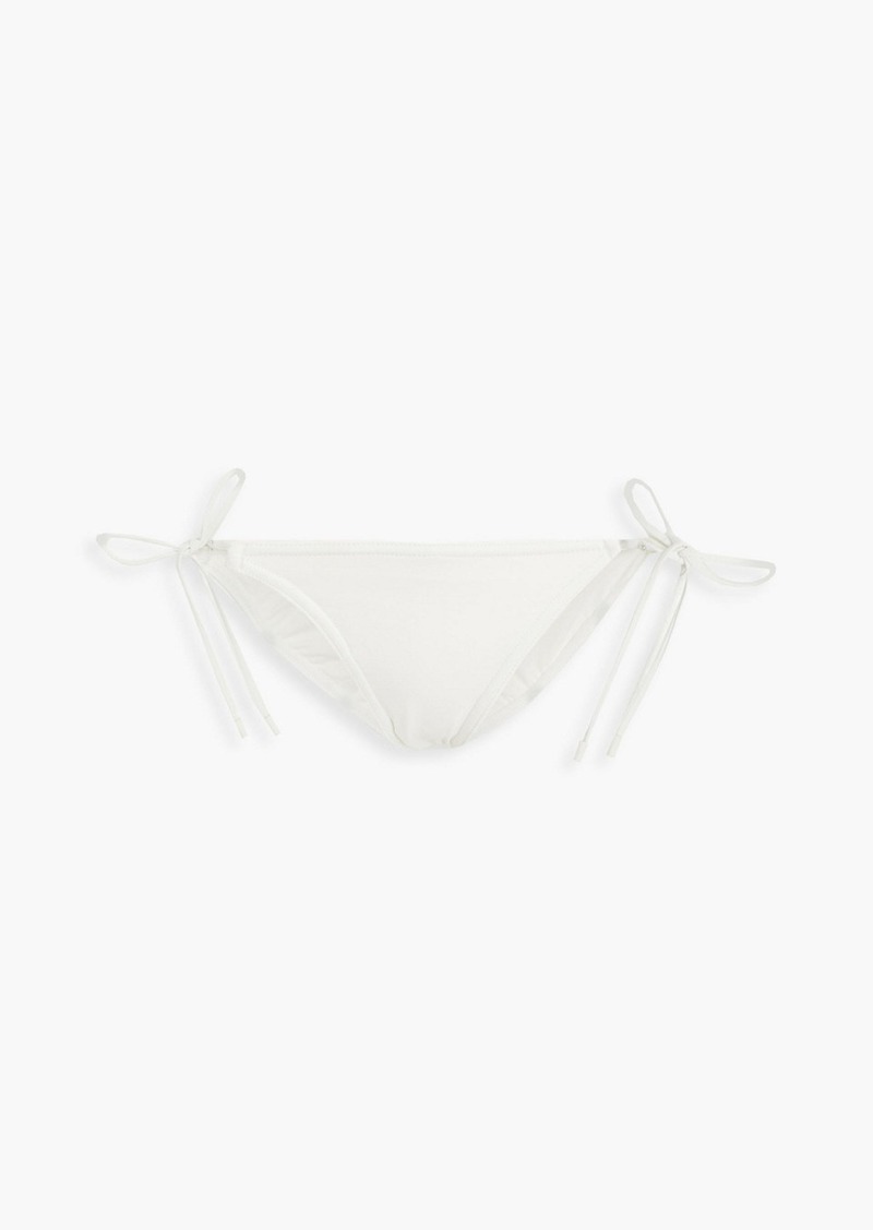 Zimmermann - Tie low-rise bikini briefs - White - 0